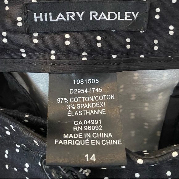Hilary Radley Polkadot Capri Pants - Size 14 - Picture 2 of 4
